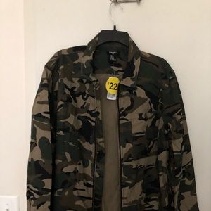 Camouflage long jacket